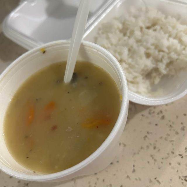 Soup and rice